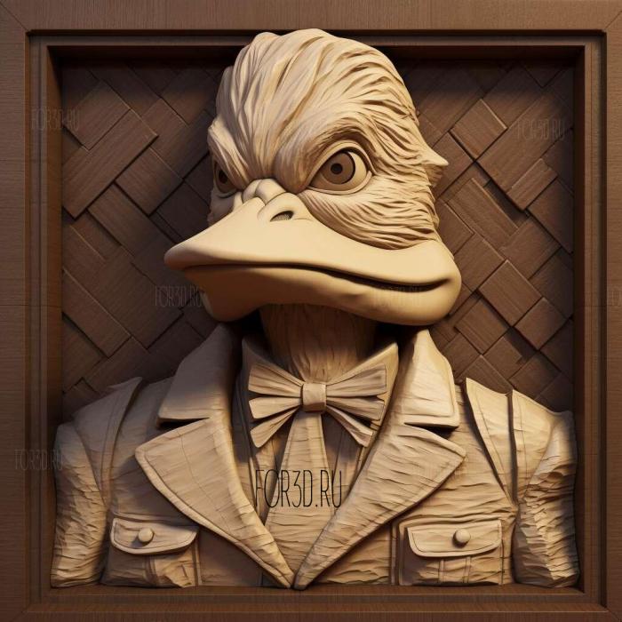 Howard the duck 3 3d stl модель для ЧПУ